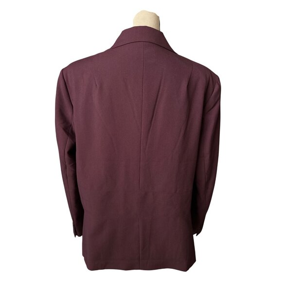 Chadwicks Purple Blazer Single Button Long Sleeve Polyester Rayon Lined 18W - Picture 3 of 6